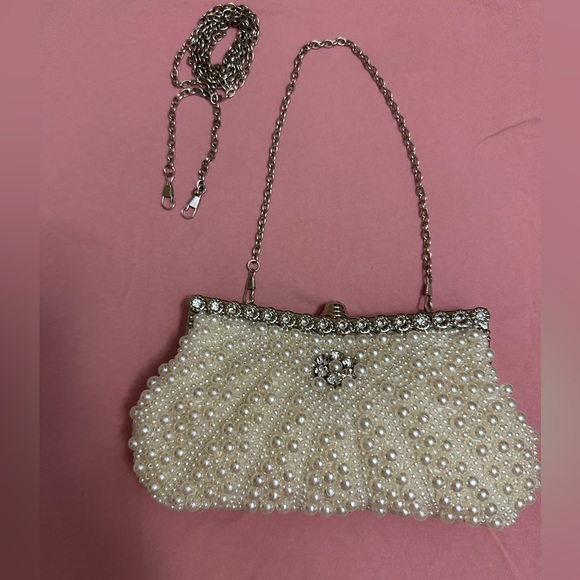 Pearls beaded evening bag - Picture 5 of 9